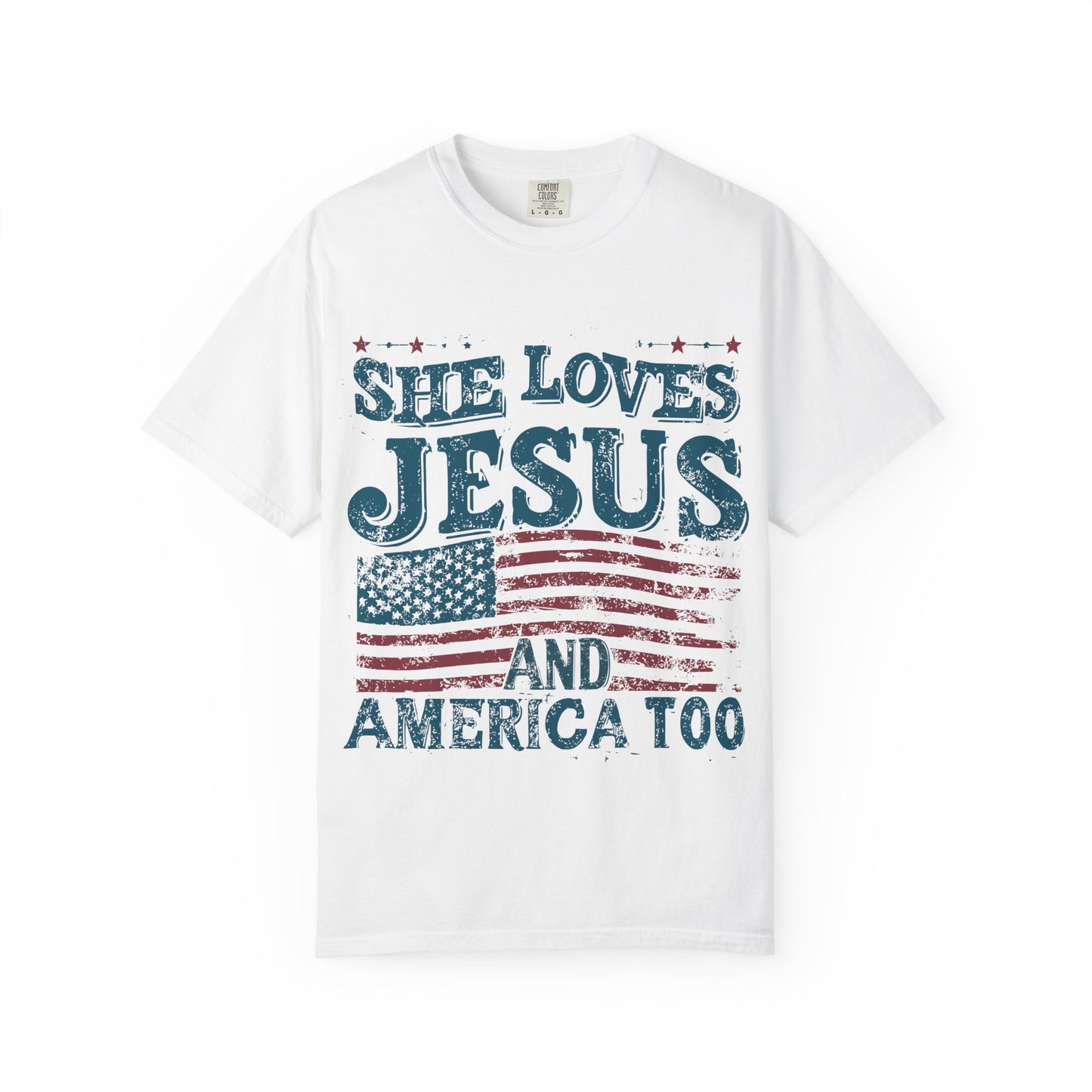 She Loves Jesus and America Too T-Shirt